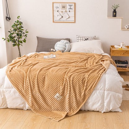 Single layer blanket milk fleece blanket