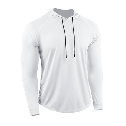 Pullover Long Sleeve T-shirt Hooded Loose Sports And Leisure Workout Clothes