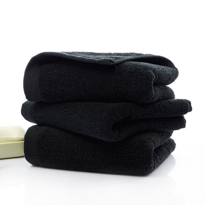 21 strands of black cotton towels