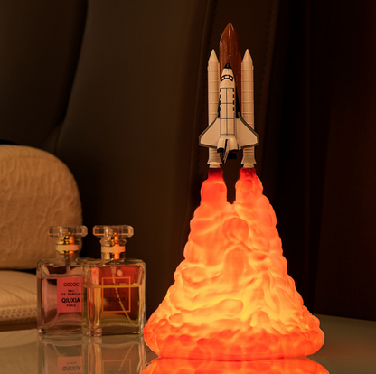 3D Print Rocket Space Shuttle Lamp Night Lamp