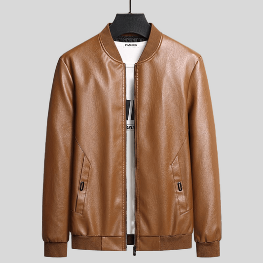 The Akshan Leather Fall Jacket