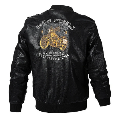 Bikers Leather Jacket Windbreaker