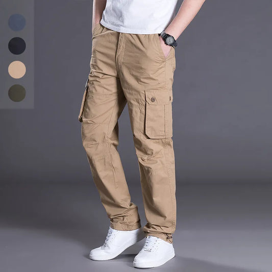 Men's Overalls Cotton Multi-bag Trousers Cargo Pants Tactical Pants for Men Pants Military Tactical Y2k Work Pants for Men