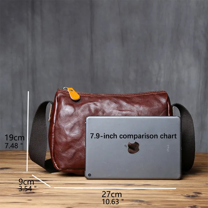 Men's Genuine Leather Shoulder Bag