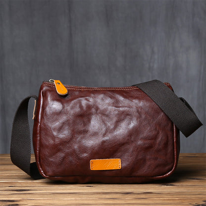 Men's Genuine Leather Shoulder Bag