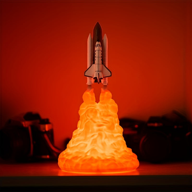 3D Print Rocket Space Shuttle Lamp Night Lamp