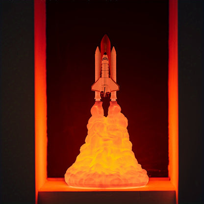 3D Print Rocket Space Shuttle Lamp Night Lamp